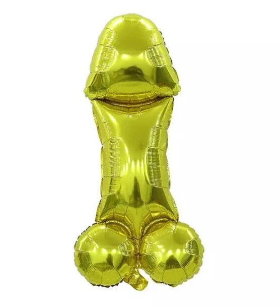 Penis Balloon | 40 inch Gold | Bachelorette Party | Same Penis Forever | Penis Tinsel Curtain| Hen Party | Bride to Be Bridal Shower