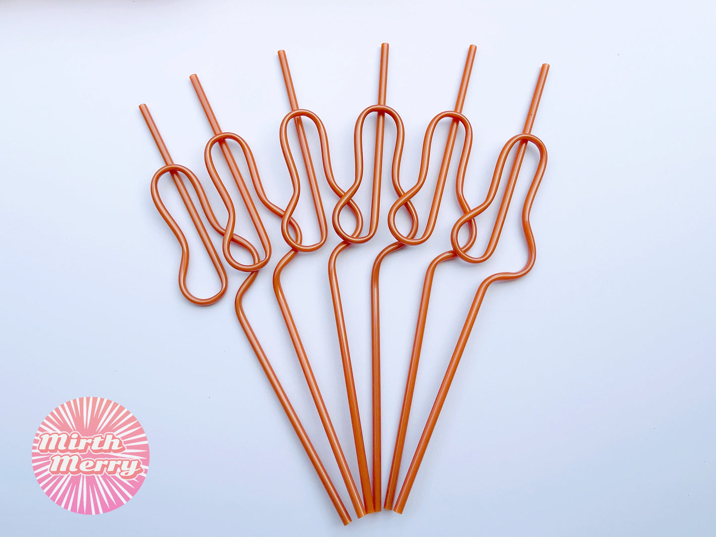 Rose Gold Swirly Penis Straw + Bride Straw,| Bachelorette Party Favors | Bride To Be Bridal Shower | Hen Party Supplies Penis