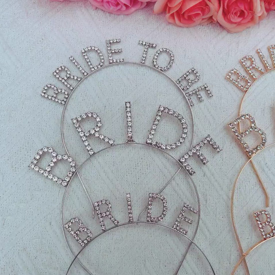 Bride Headband, Bridal Tiara, Silver Diamante Bride Head Band, Hen Party, Bride to Be Headband , Bride to Be, Bride Tribe, Team Bride