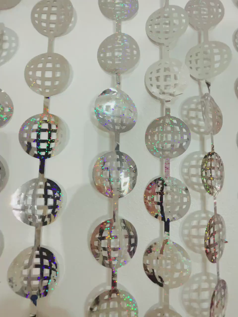 Disco Ball Foil Curtain | Iridescent Backdrop, Bridal Shower Backdrop, Wedding, Hen Party, Birthday Photo Booth, Last Disco