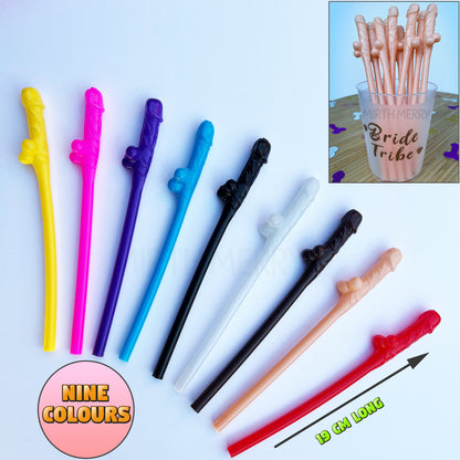 White Penis Straw+Bride Straw | Bachelorette Party Favors | Bride To Be Bridal Shower | Hen Party Supplies Penis