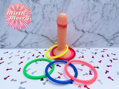 Penis Headband, Hen Party Favors Set, Novelty Party Games Decor, Hens Night Bridal Shower, Hen Party Games, Penis Hoopla Ring, Pink Handcuff