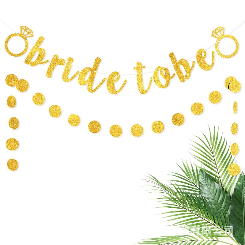 Bride To Be Banner, Rose Gold Glitter, Hen Party Banner, Bridal Shower Decor, Engagement , Hens Night Decor, Diamond Ring