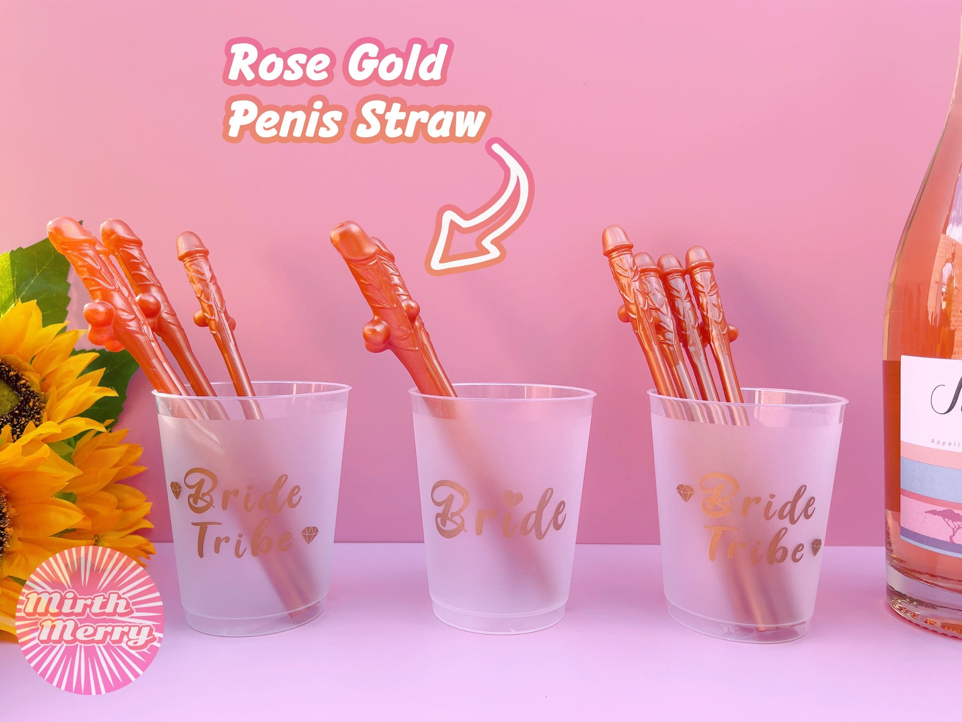 Hen Party Cups+Penis Straws | Reusable Party Cups, Hen Night Cups | Bride Tribe, Bridal Shower Cups | Bridal Shower Gift, Bridesmaid Favors