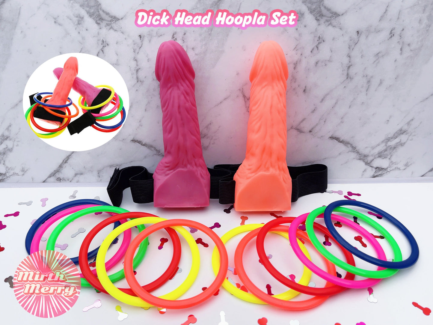 Jumbo Penis Bottle, Hen Party Favors, Same Penis Forever, Penis Ring Toss, Dick Hoopla, Bachelorette Party Decor, Divorce Party, Hen Party