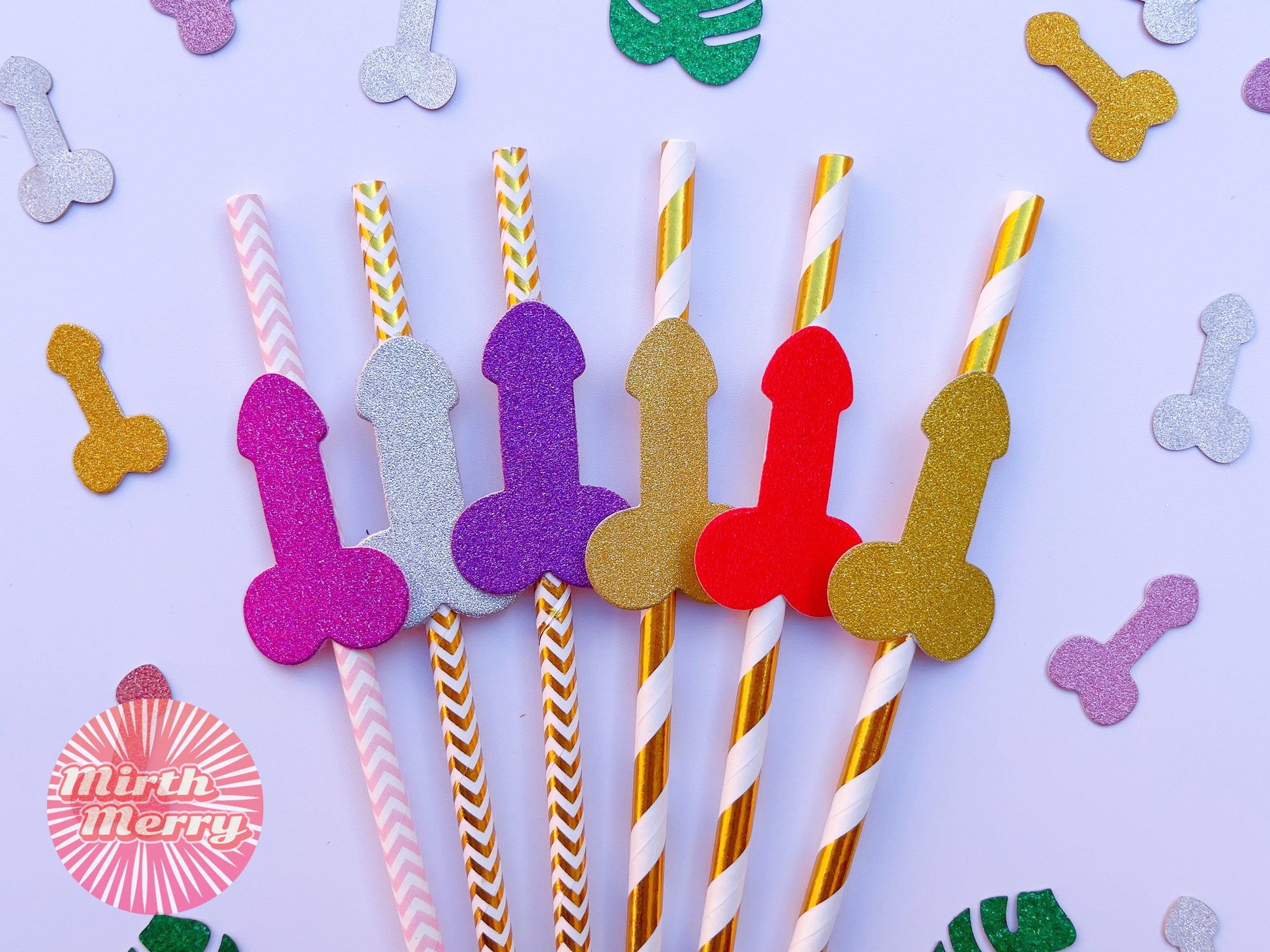 Penis Straws Bachelorette Party Hen Party Decoration Supplies, Party Favor Penis Confetti, Bridal Shower Wedding Drinking Game Bach Bash
