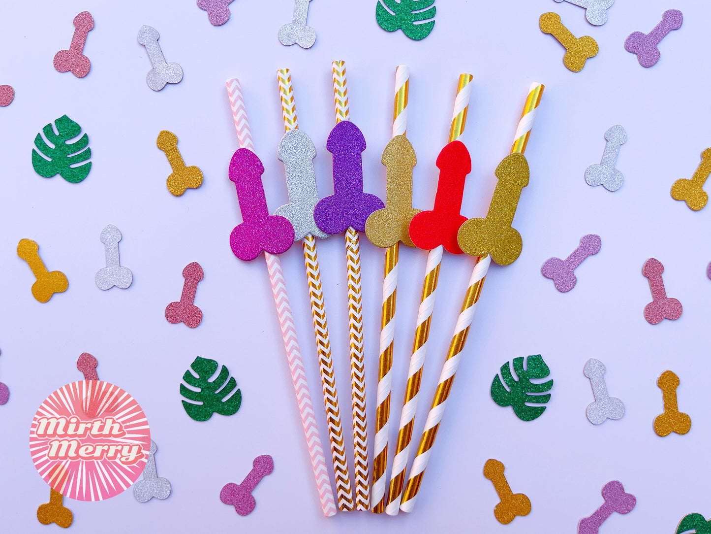 Penis Straws Bachelorette Party Hen Party Decoration Supplies, Party Favor Penis Confetti, Bridal Shower Wedding Drinking Game Bach Bash