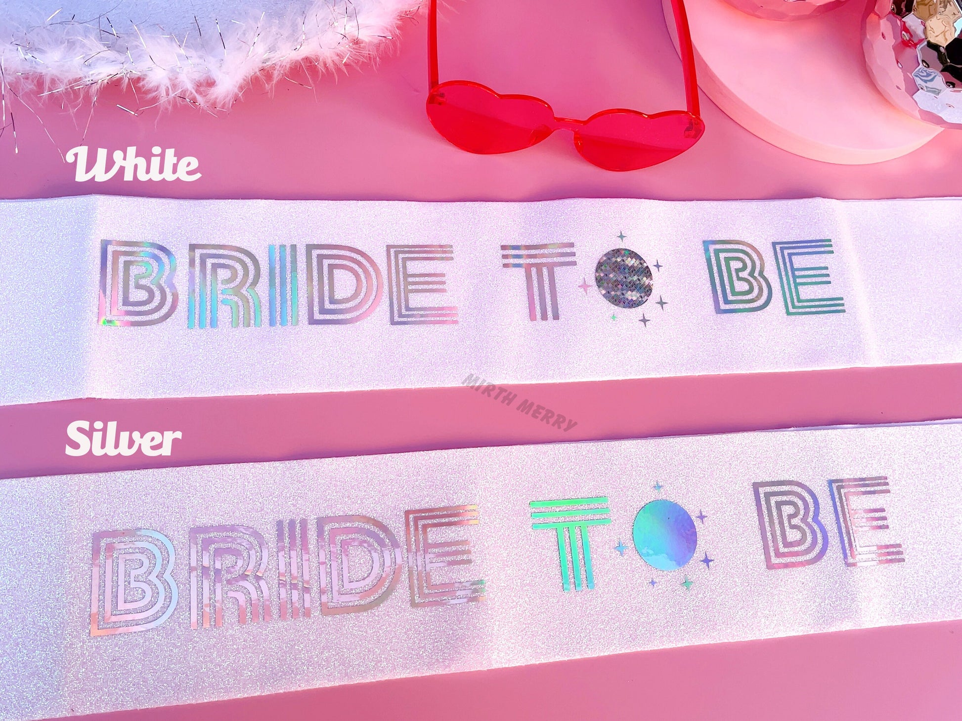 Bride to Be Sash| Hen Party Sash | Iridescent Foil Glitter Sash | Bride To Be Disco Theme Sash | Bachelorette Favors | Last Disco