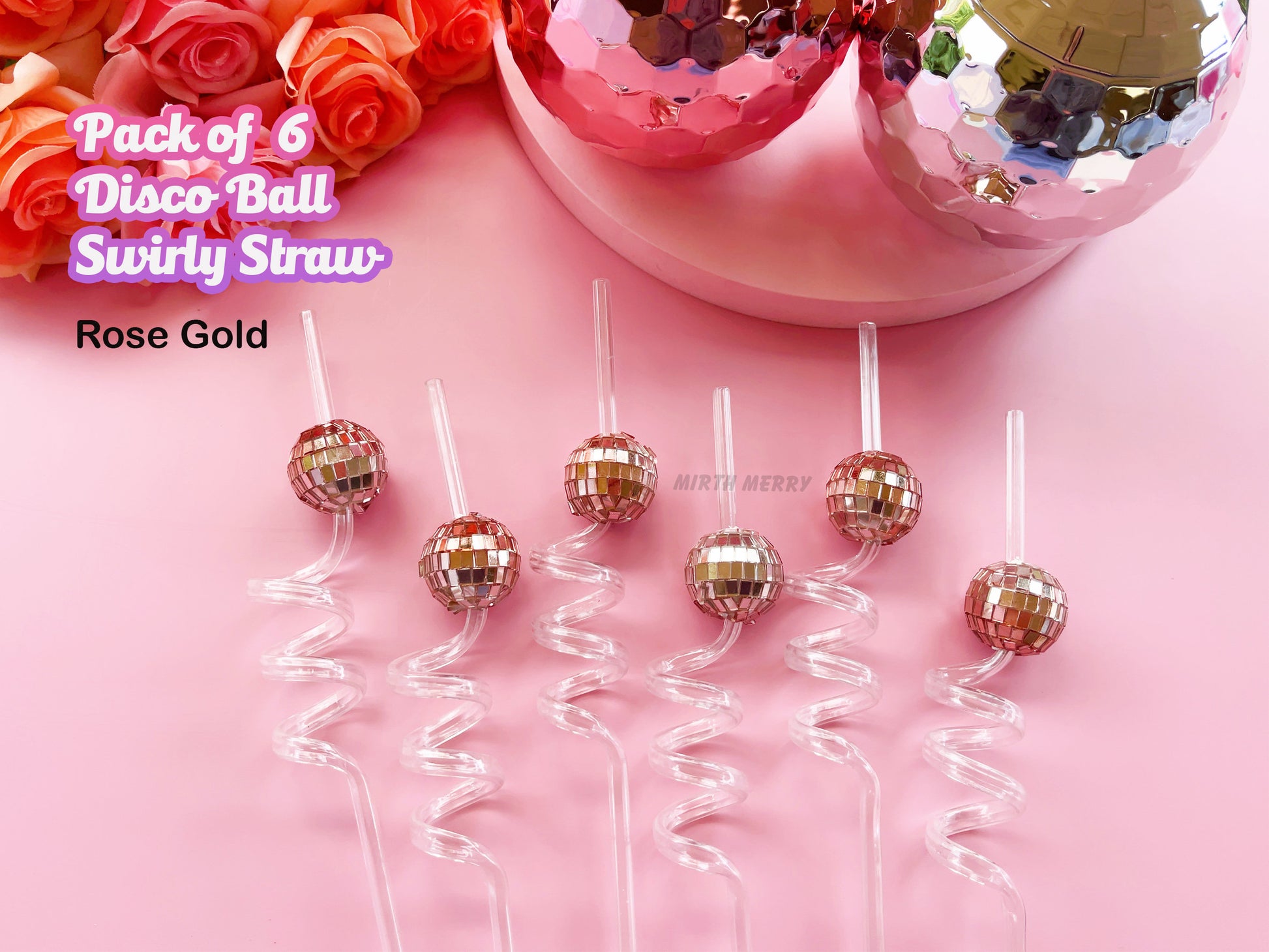 Disco Ball Swirly Straw, Last Disco Hen Party Favors, Disco Cowgirl Cowboy, Bridal Shower, Bachelorette Decorations, 70's, Reusable Straw
