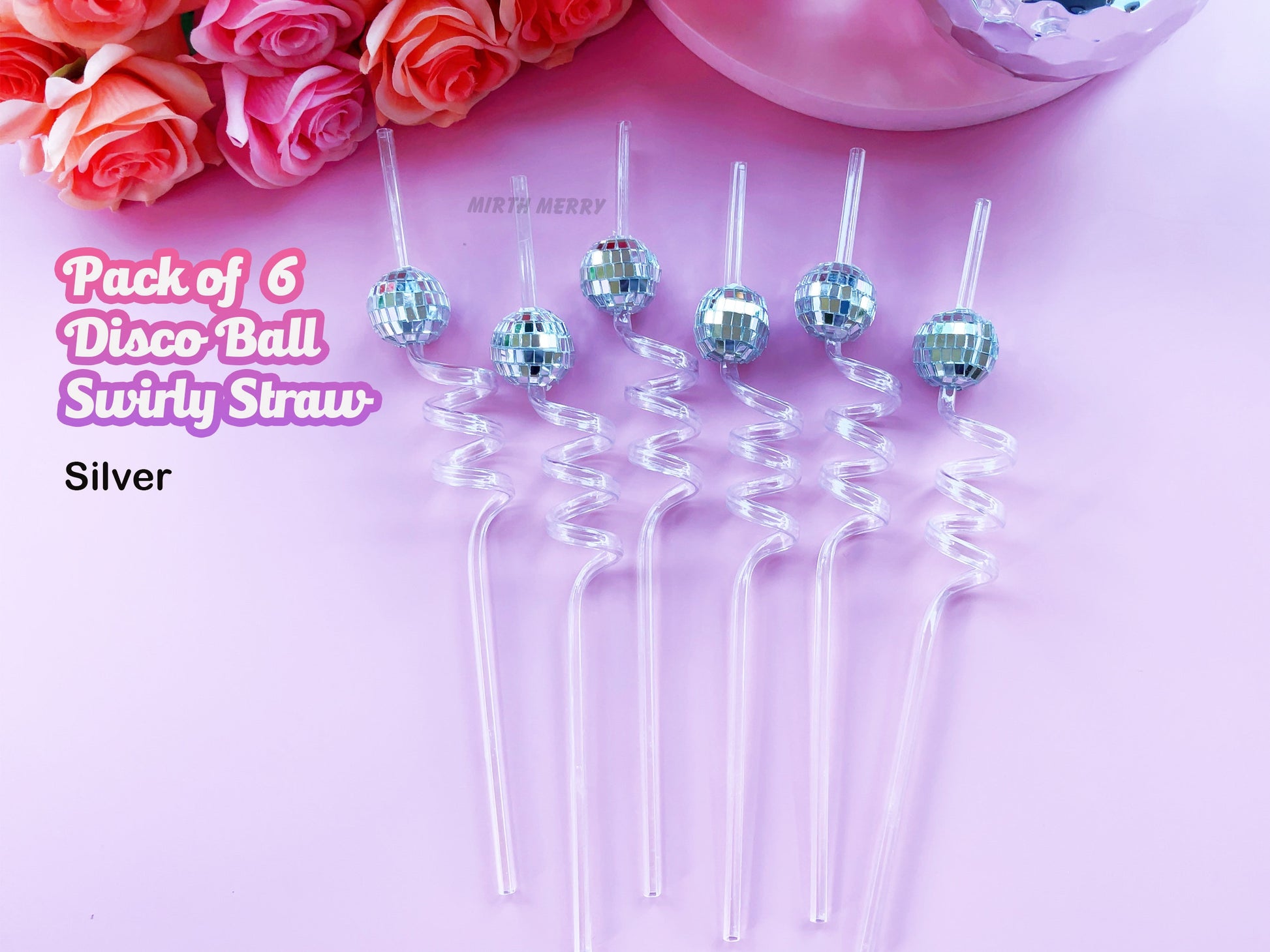 Disco Ball Swirly Straw, Last Disco Hen Party Favors, Disco Cowgirl Cowboy, Bridal Shower, Bachelorette Decorations, 70's, Reusable Straw