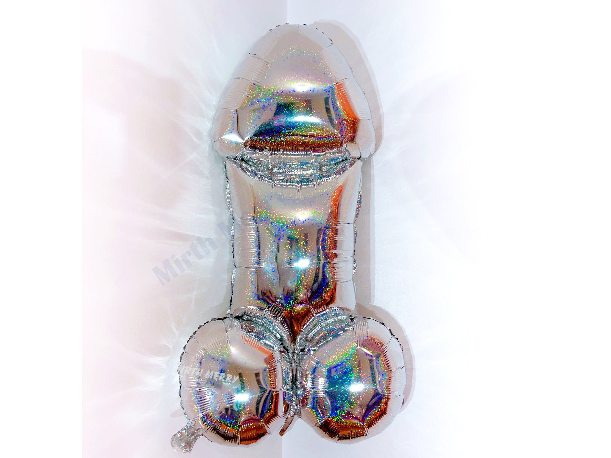 Iridescent Penis Holographic Foil Curtain | Hen Party Bridal Shower Backdrop, Birthday Backdrop, Photo Booth, Dick Favors, Naughty Bach