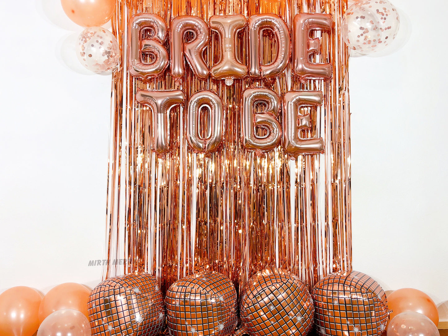 Rose Gold Disco Ball Foil Balloons - 4 pk, 22" | Hen Party Decorations, Last Disco, Birthday Party, Groovy 70s Balloons, Bachelorette Party