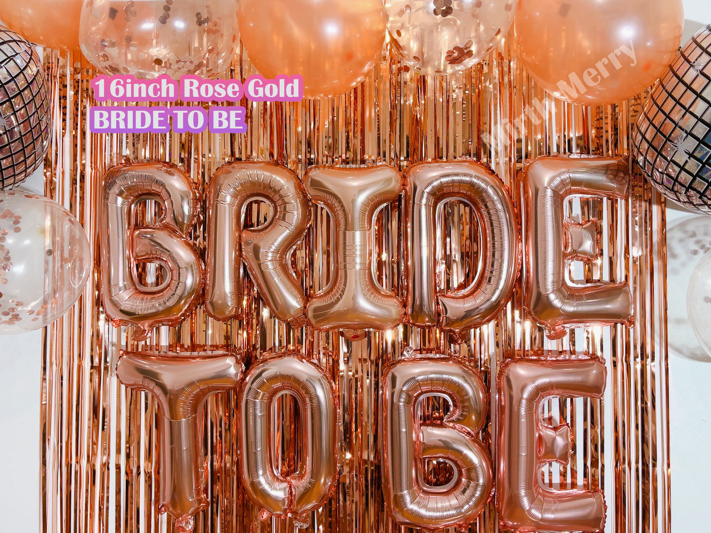 Rose Gold Disco Ball Foil Balloons - 4 pk, 22" | Hen Party Decorations, Last Disco, Birthday Party, Groovy 70s Balloons, Bachelorette Party