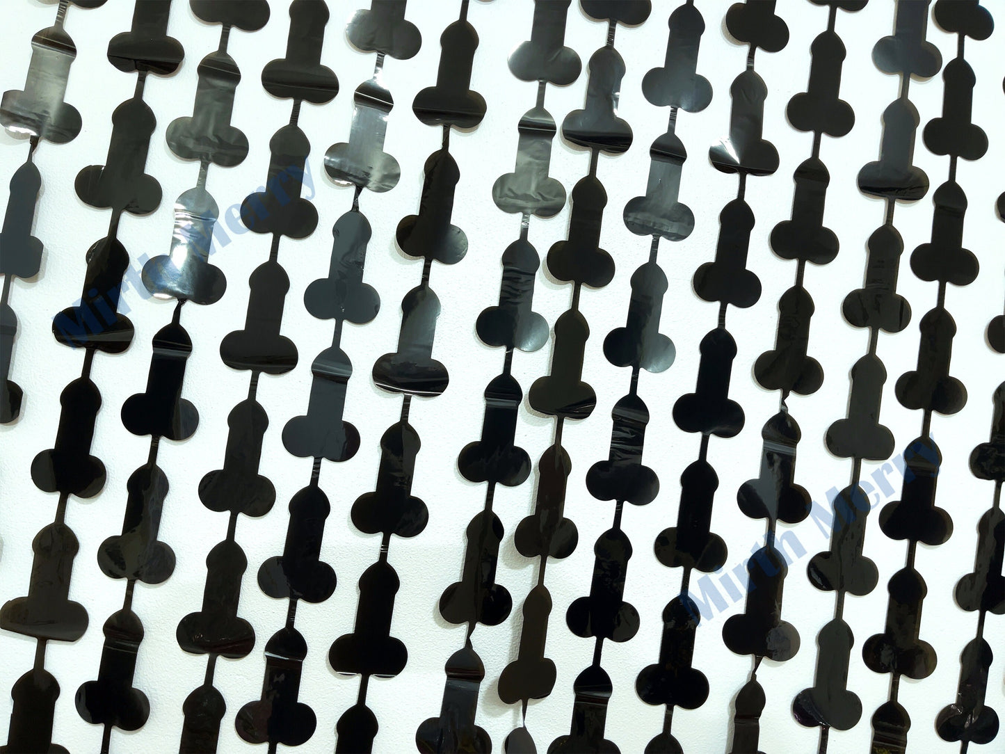Black Penis Foil Curtain | Foil Fringe Curtain Penis Tinsel, Hen Party Bridal Shower Backdrop, Birthday Backdrop, Photo Booth, Dick Favors