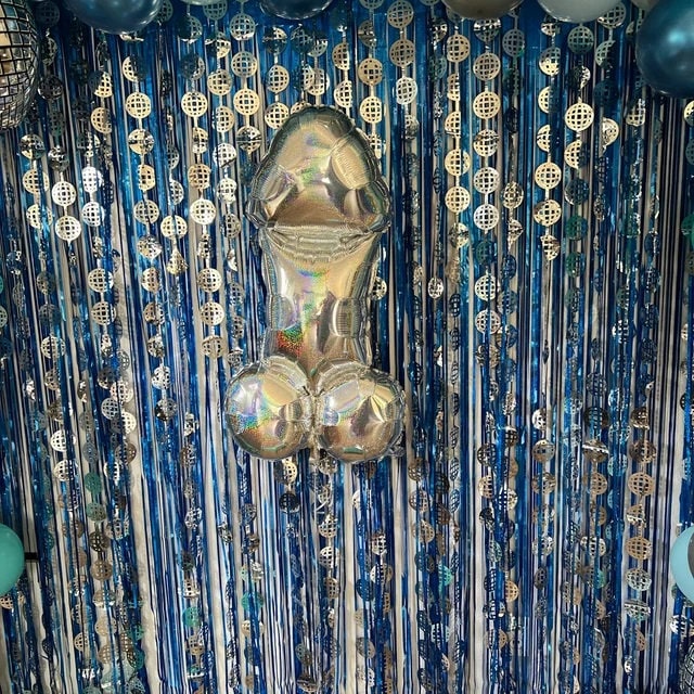 Disco Ball Foil Curtain | Iridescent Backdrop, Bridal Shower Backdrop, Wedding, Hen Party, Birthday Photo Booth, Last Disco